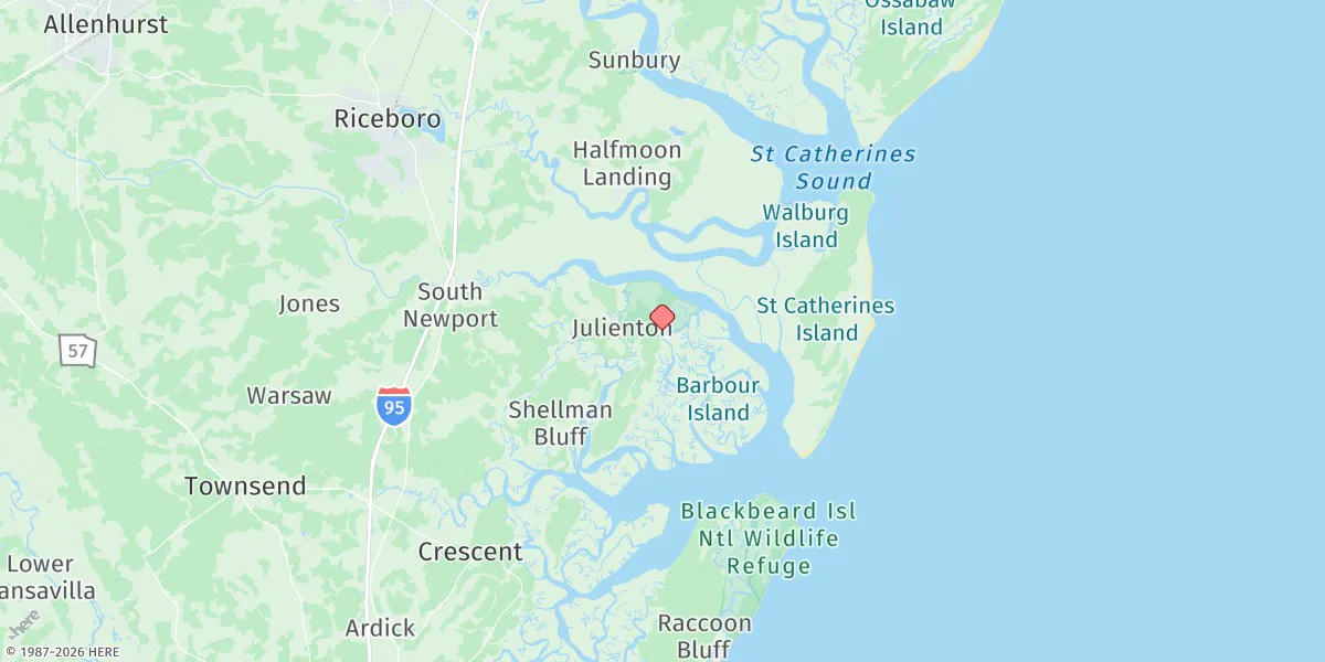 Map preview for Harris Neck, Barbour Island River
