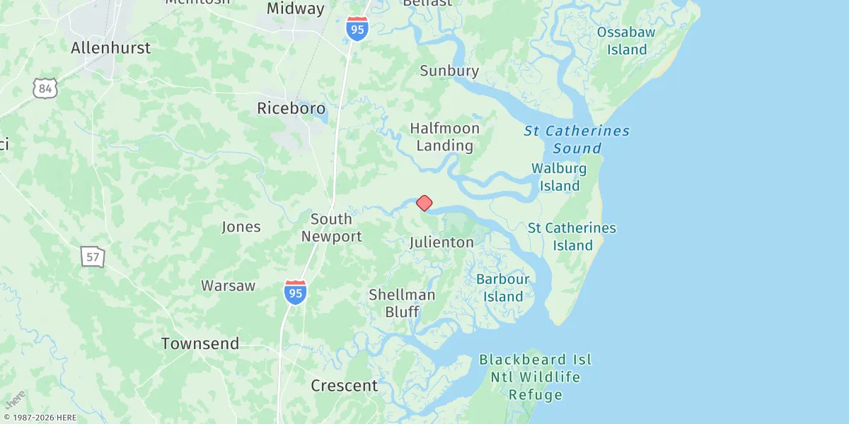 Map preview for Eagle Neck, South Newport River