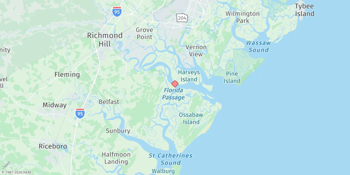 Map preview for Florida Passage, Ogeechee River