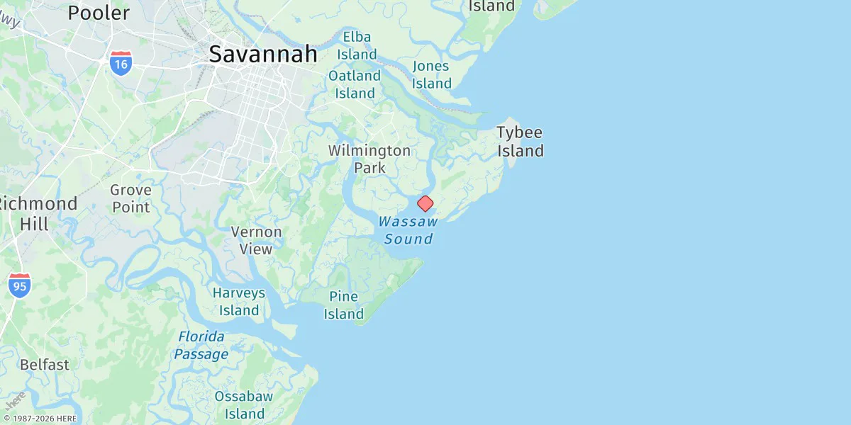 Map preview for Beach Hammock
