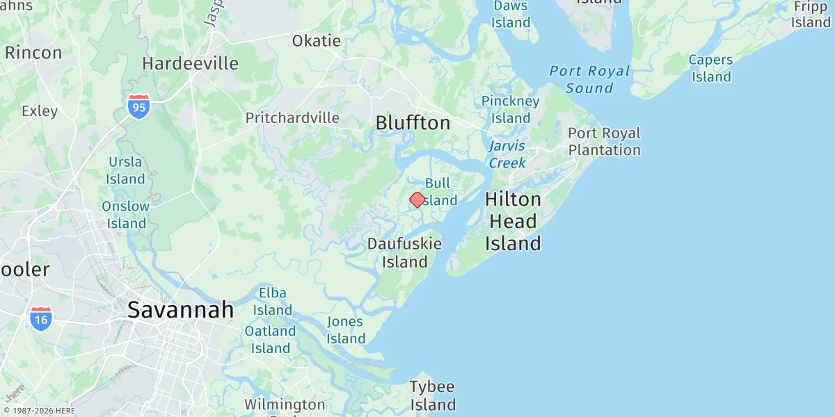 Map preview for Bull Creek, Bull Island South, Cooper River