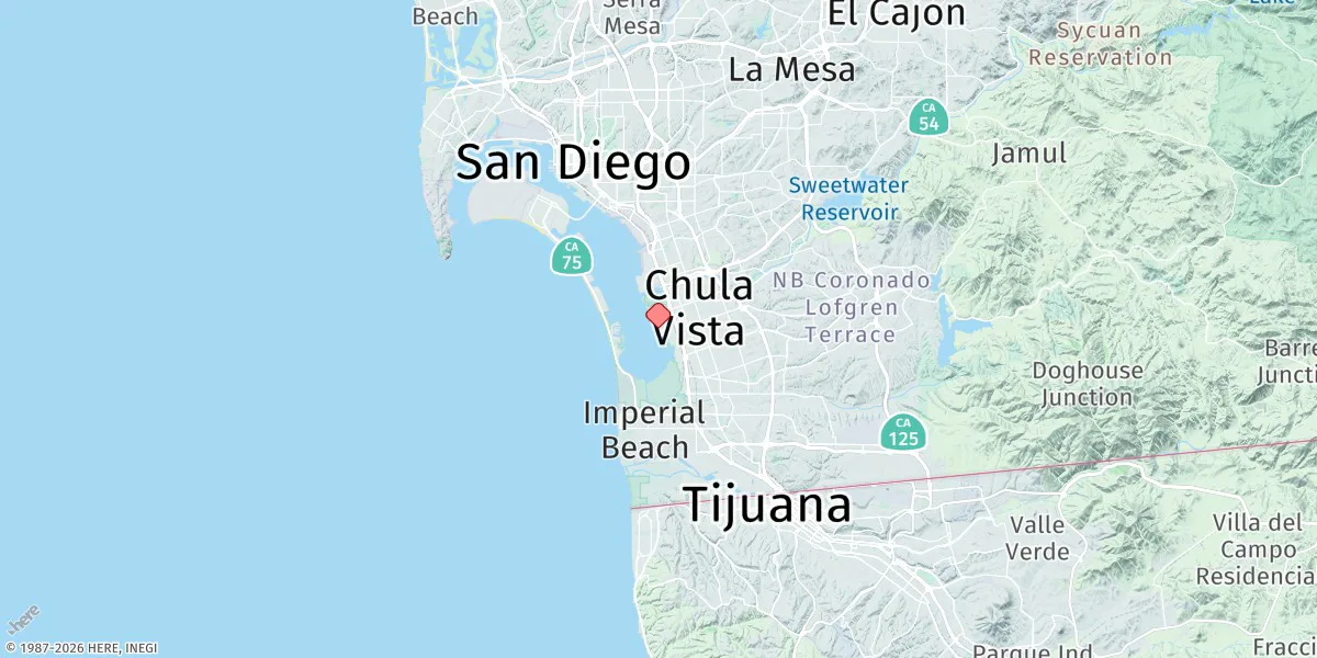 Map preview for South San Diego Bay
