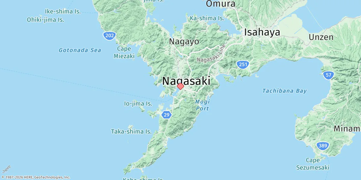Map preview for Nagasaki