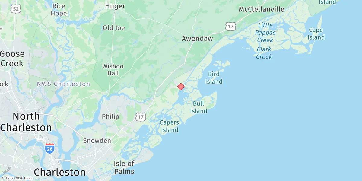 Map preview for Moores Landing, Icww, Sewee Bay