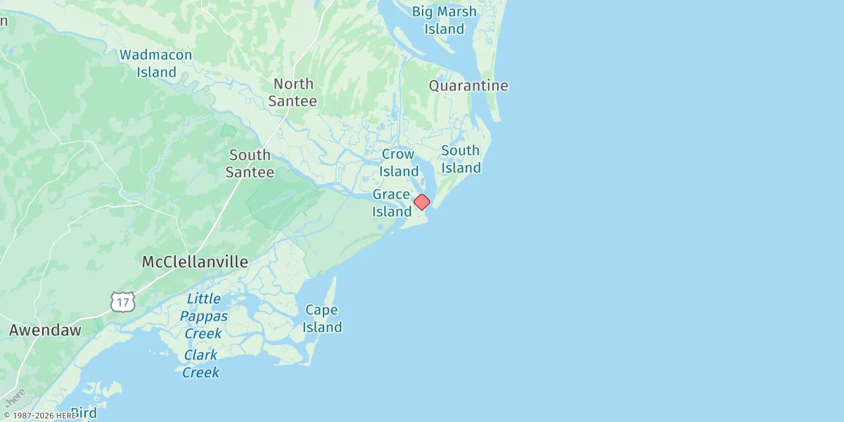 Map preview for North Santee River Inlet