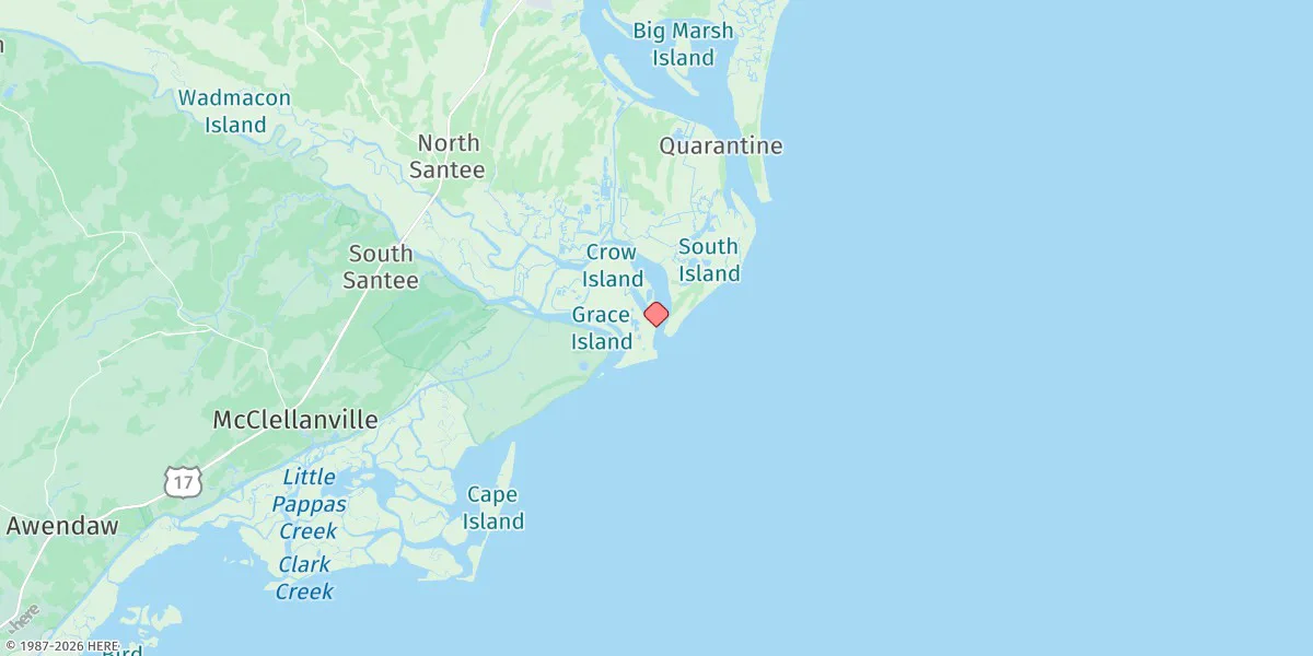 Map preview for Cedar Island, North Santee Bay