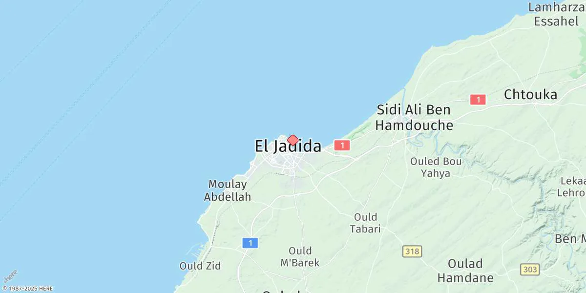 Map preview for El Jadida