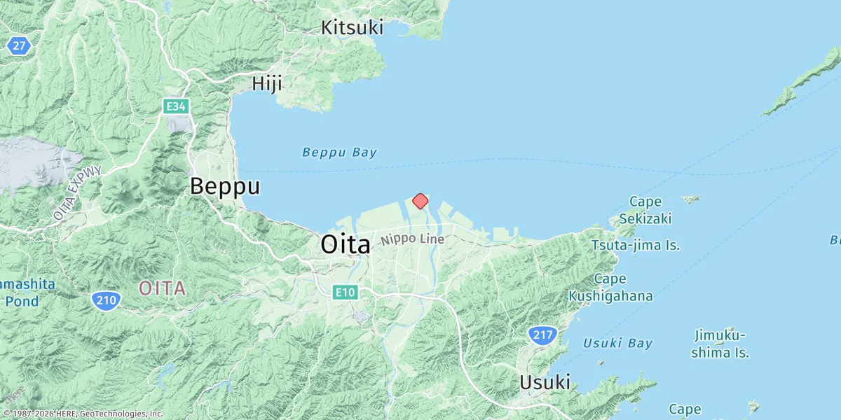 Map preview for Oita (Tsurusaki)