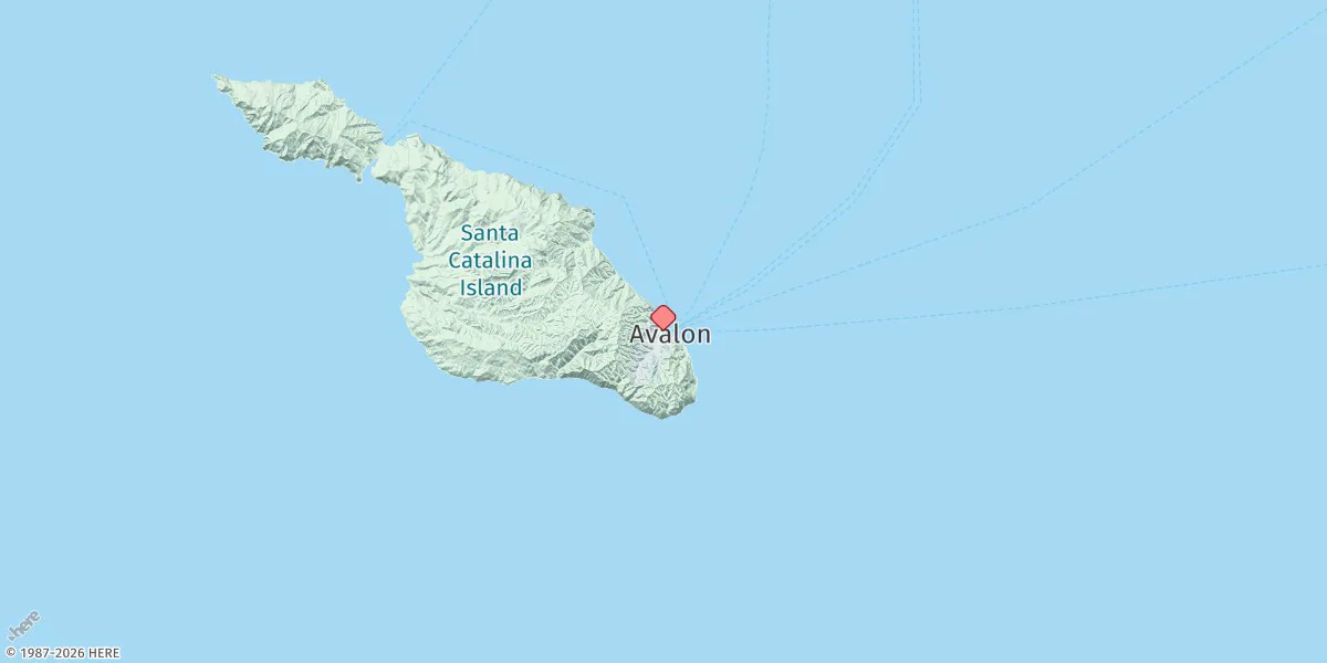Map preview for Avalon, Santa Catalina Island