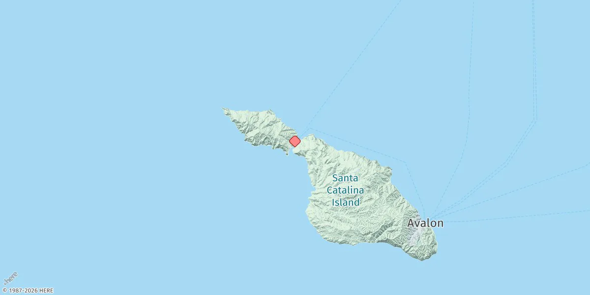 Map preview for Catalina Harbor, Santa Catalina Island