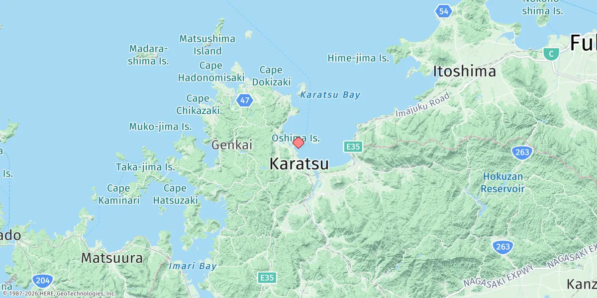 Map preview for Karatsu