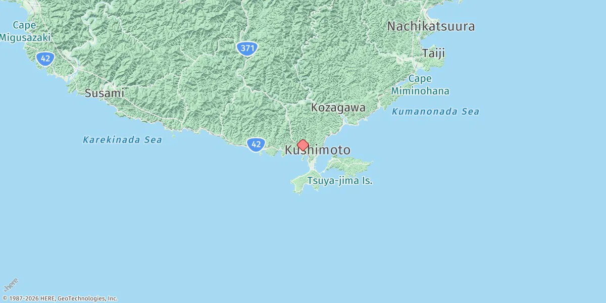 Map preview for Kushimoto
