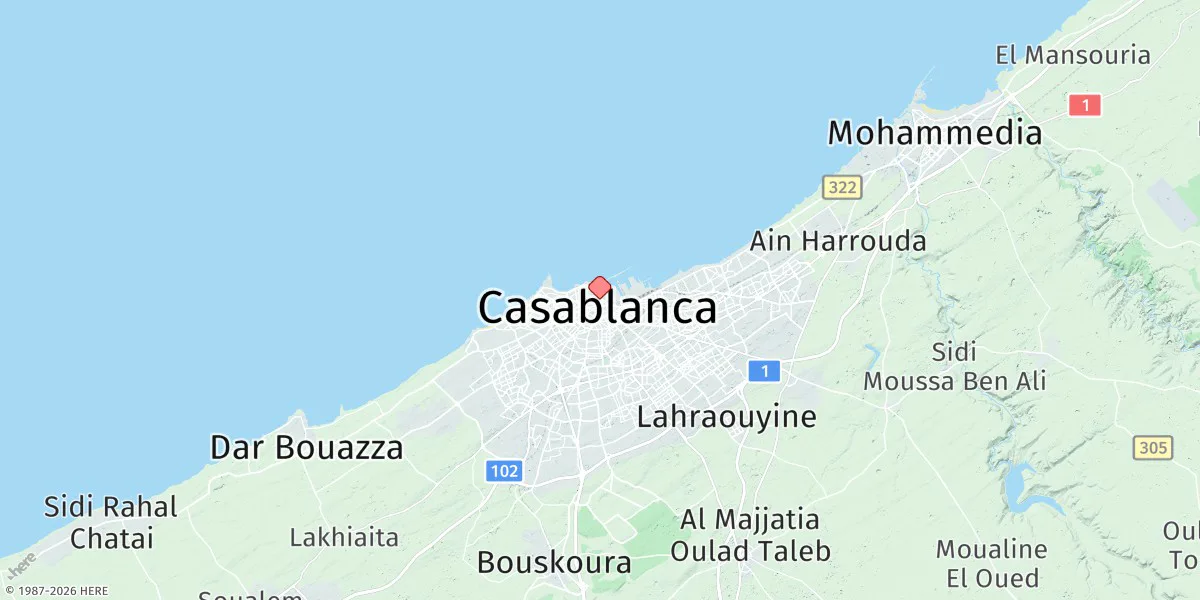 Map preview for Casablanca