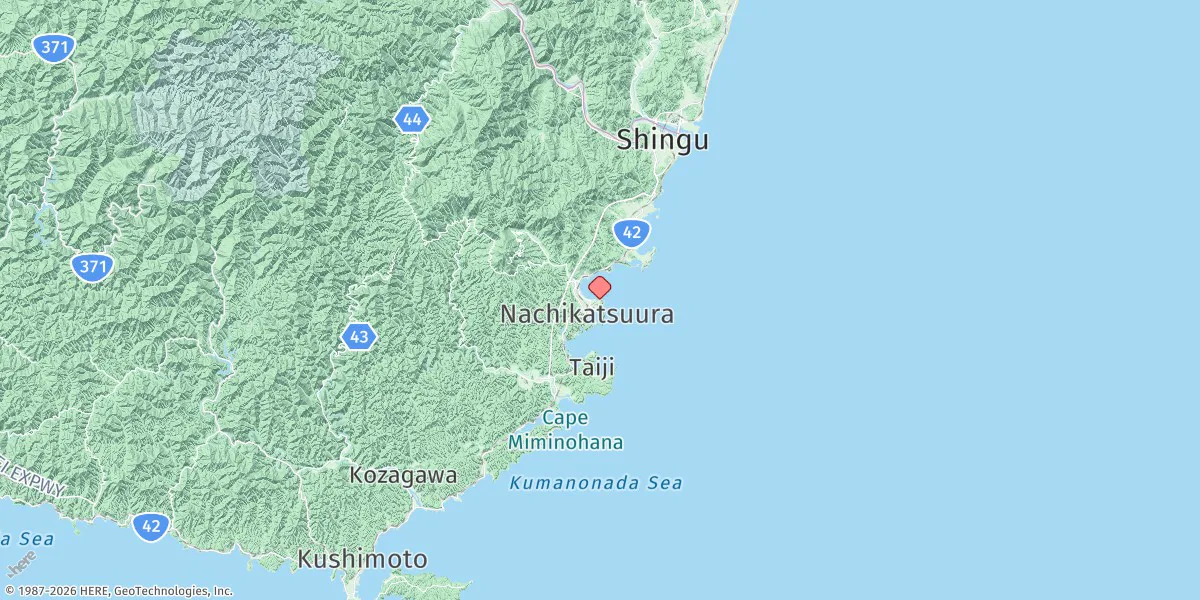 Map preview for Katsuura (Honshu S Coast)