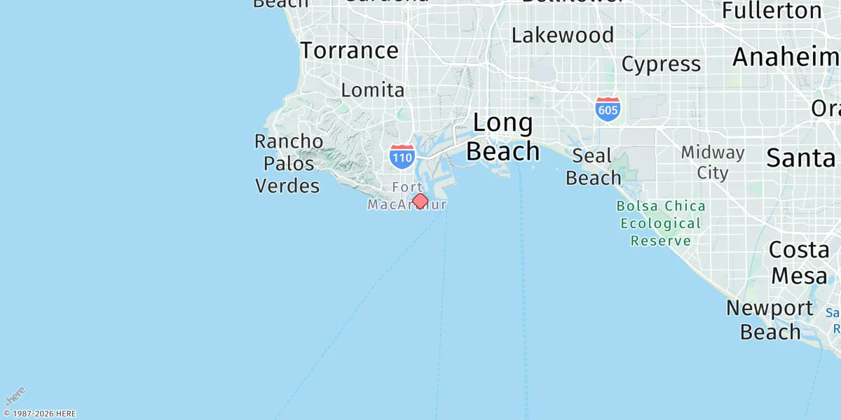 Map preview for Cabrillo Beach