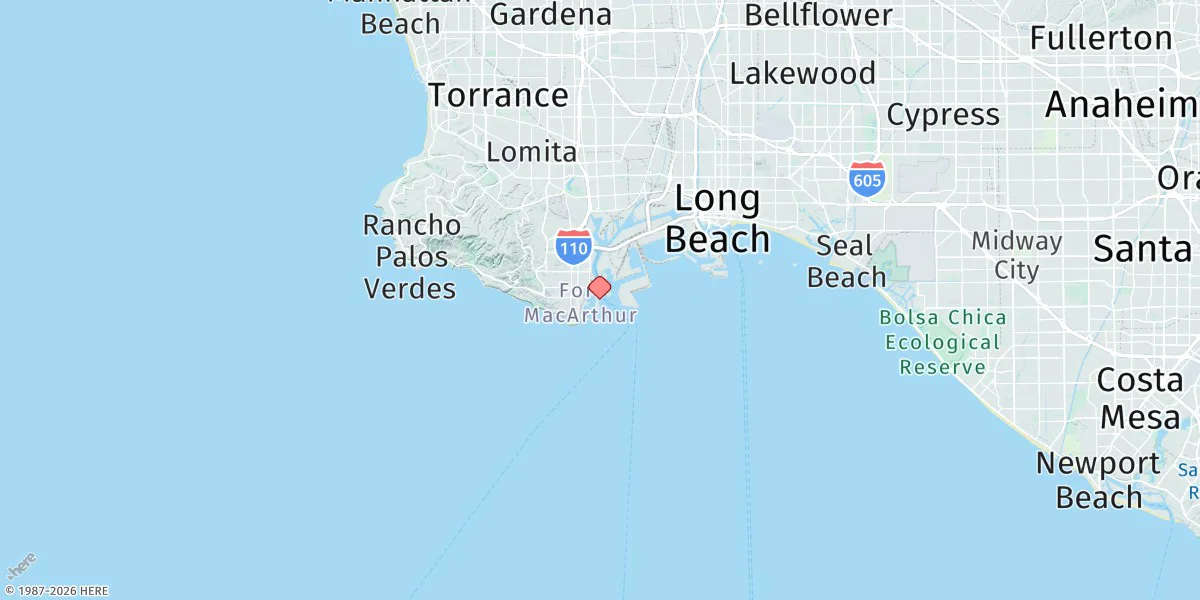 Map preview for Los Angeles (Outer Harbor)