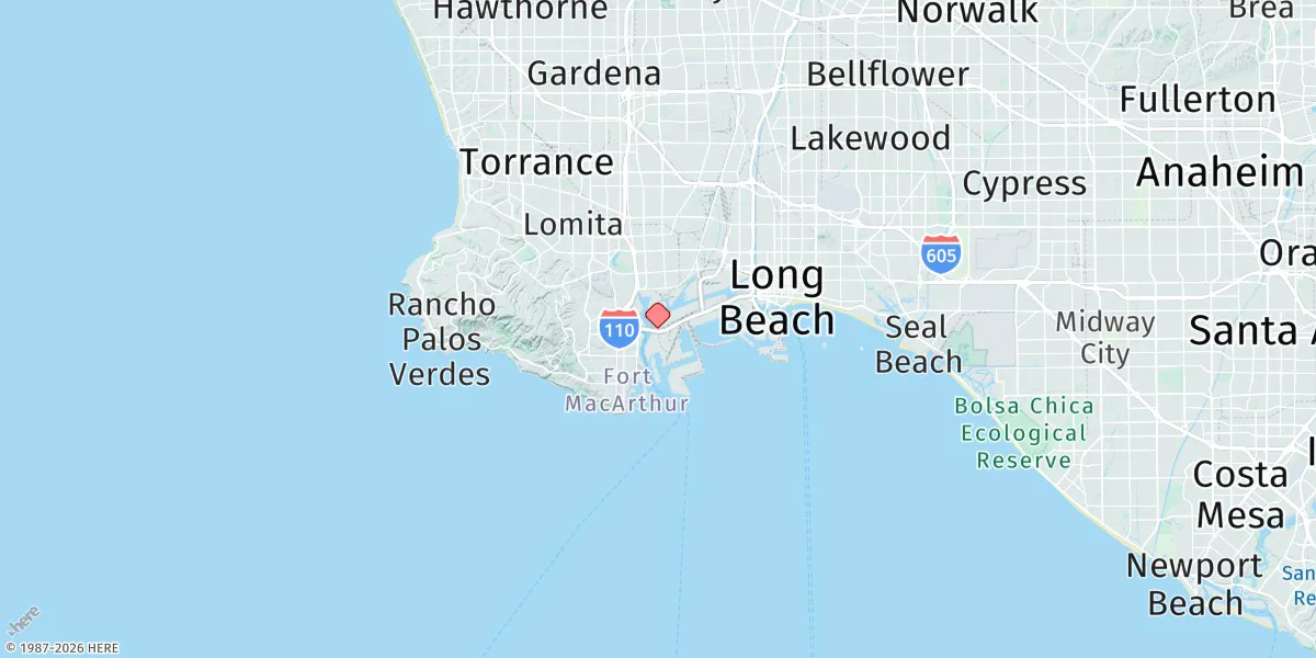 Map preview for Los Angeles Harbor, Mormon Island