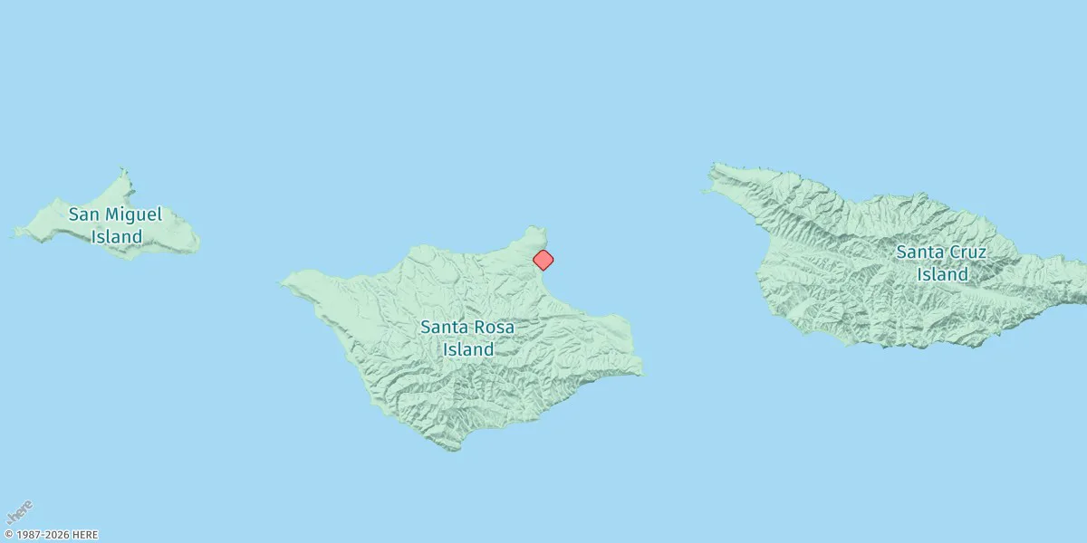 Map preview for Bechers Bay, Santa Rosa Island