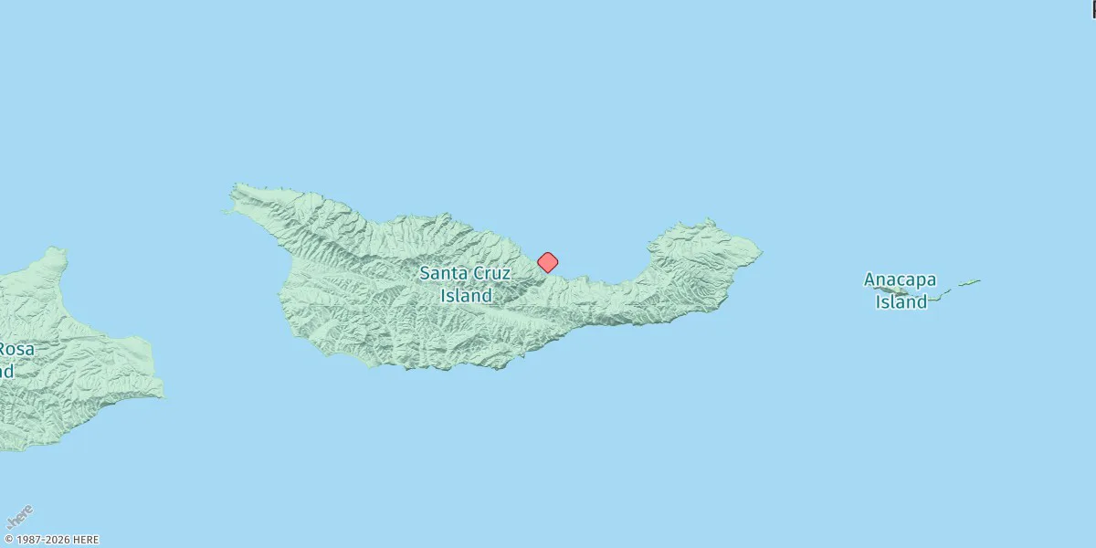 Map preview for Prisoners Harbor, Santa Cruz Island