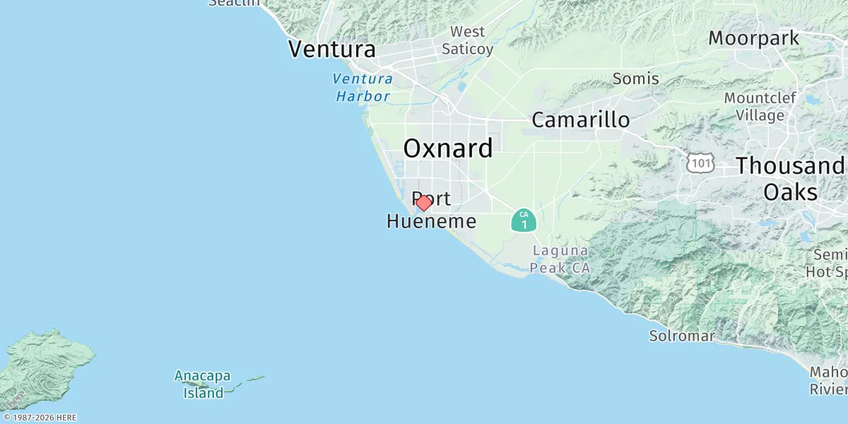 Map preview for Port Hueneme