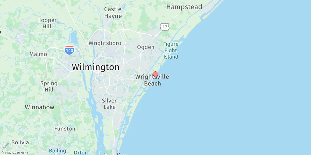 Map preview for Wrightsville Beach