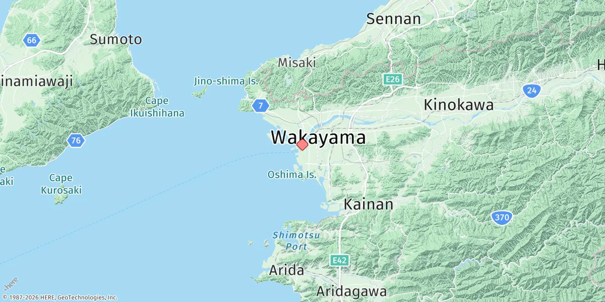 Map preview for Wakayama