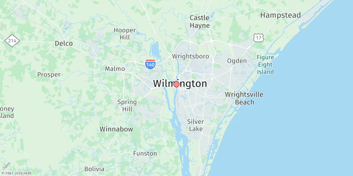 Map preview for Wilmington