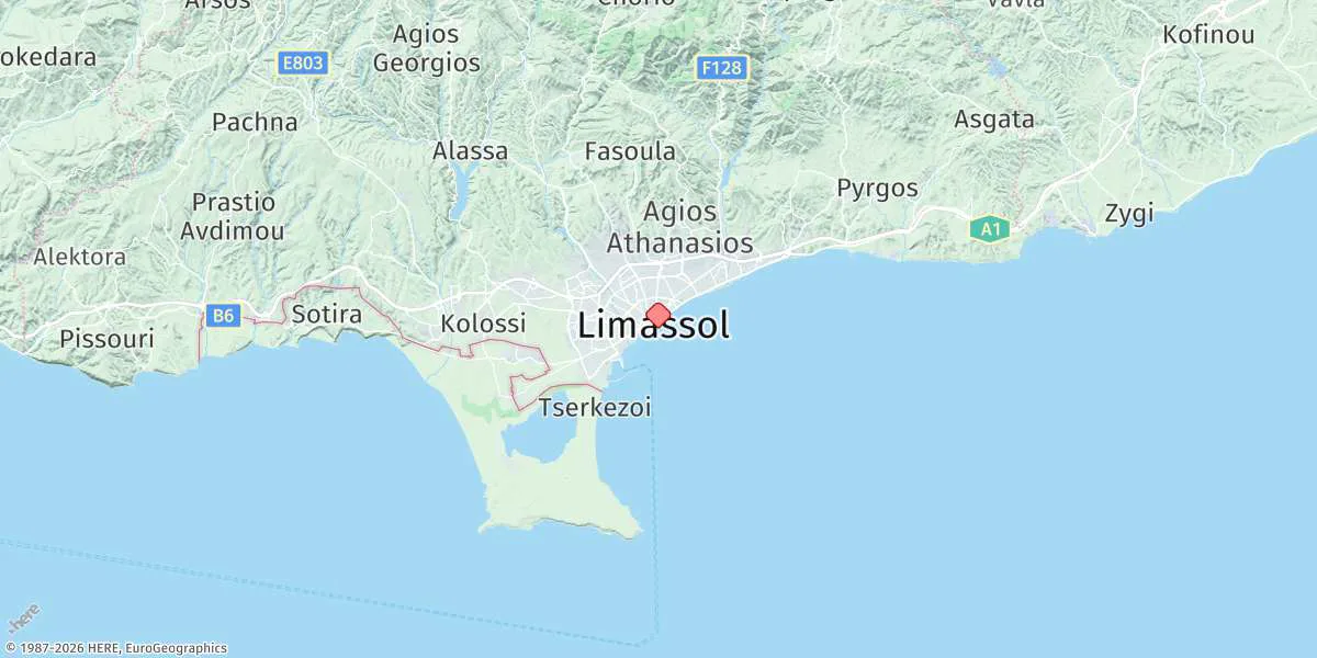 Map preview for Limassol