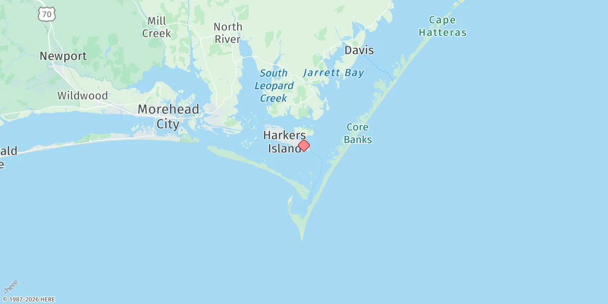 Map preview for Shell Point, Harkers Island