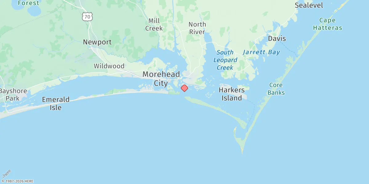 Map preview for Beaufort Inlet Channel Range