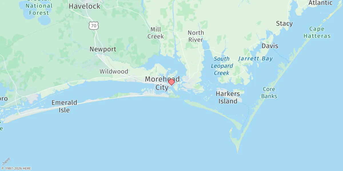 Map preview for Morehead City