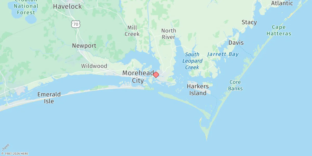 Map preview for Beaufort, Duke Marine Lab
