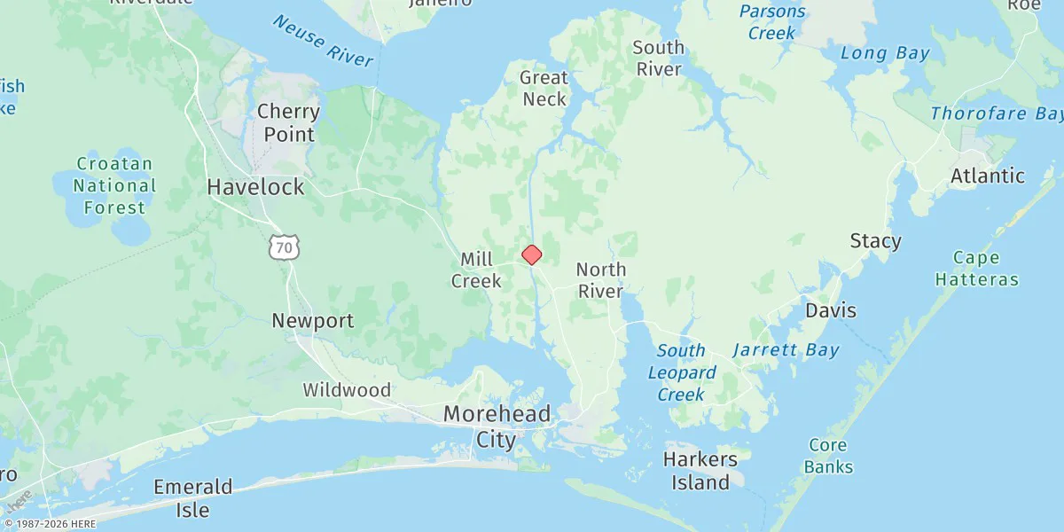 Map preview for Core Creek Bridge