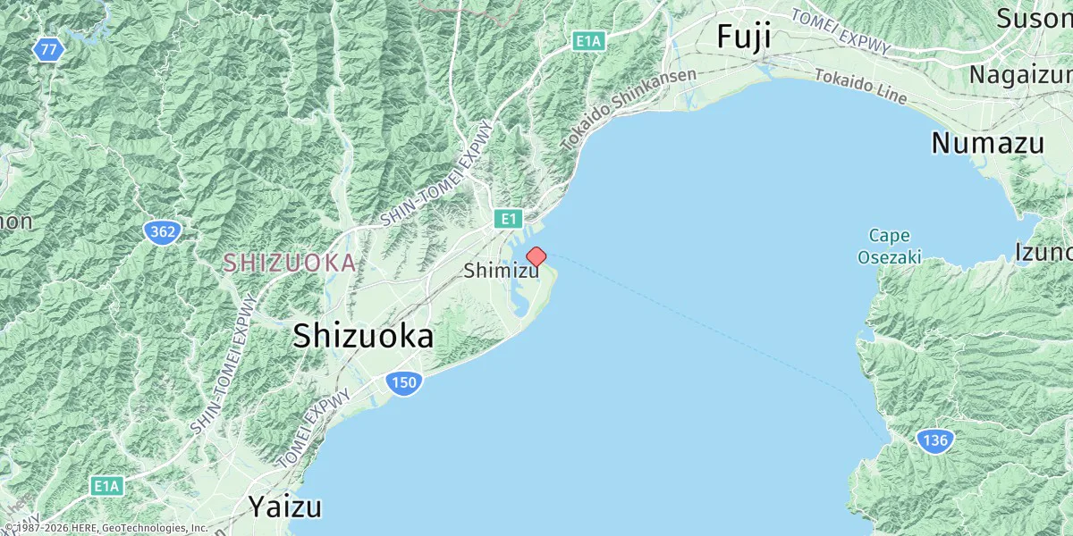Map preview for Shimizu