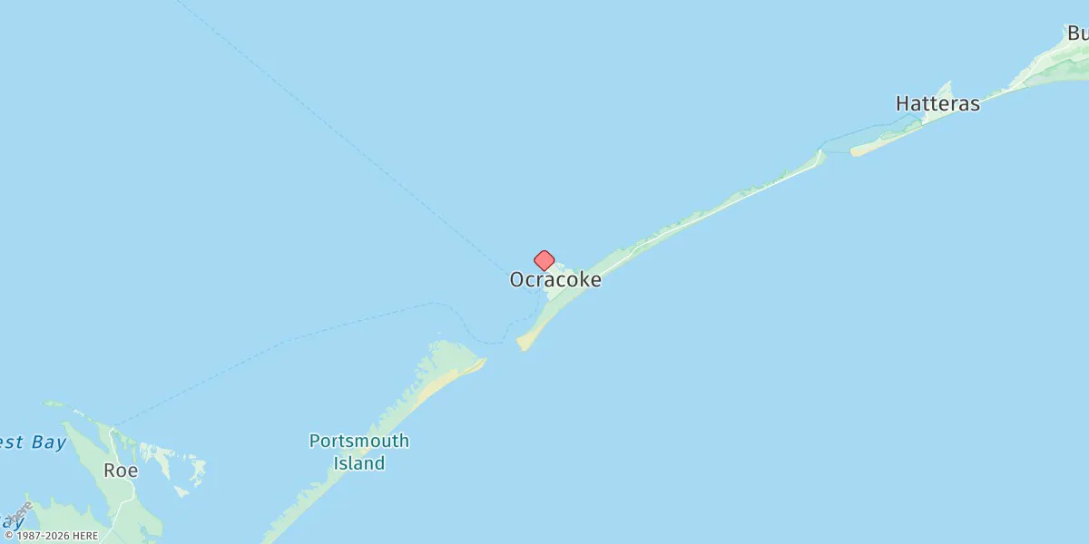 Map preview for Ocracoke, Ocracoke Island