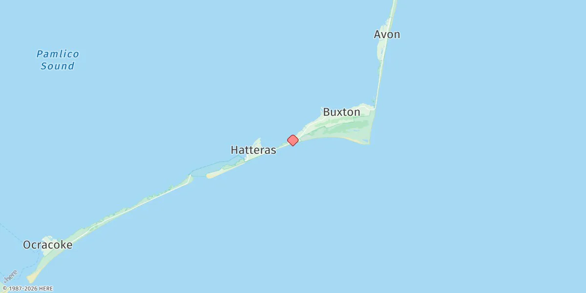 Map preview for Cape Hatteras Fishing Pier