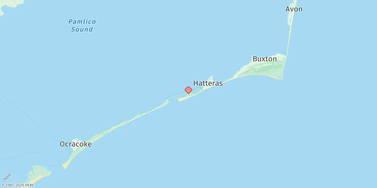 Map preview for Hatteras Inlet