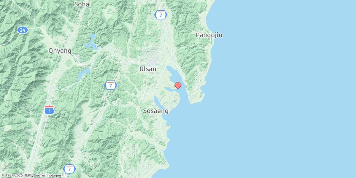 Map preview for Ulsan