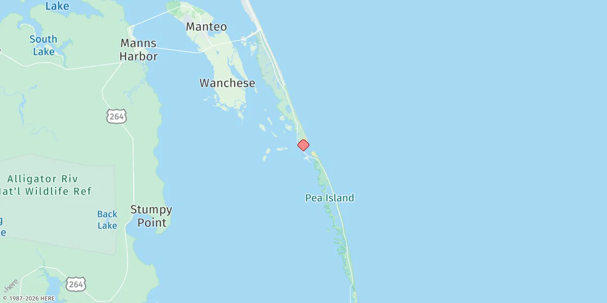 Map preview for Oregon Inlet Bridge