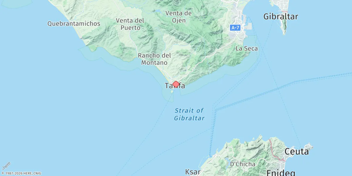 Map preview for Tarifa