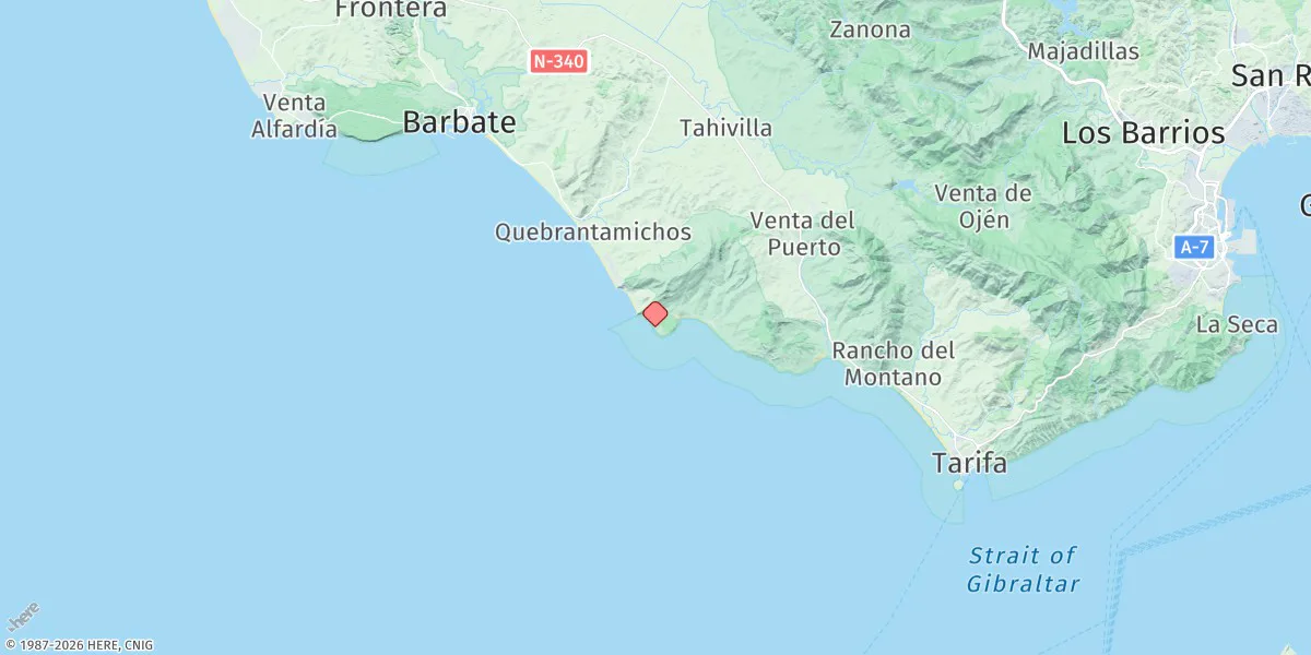 Map preview for Punta Camarinal