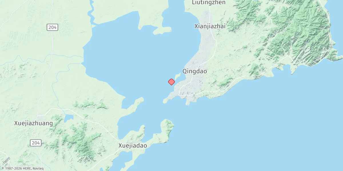Map preview for Qingdao