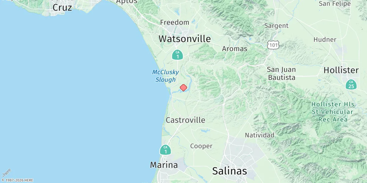 Map preview for Pacific Mariculture Dock