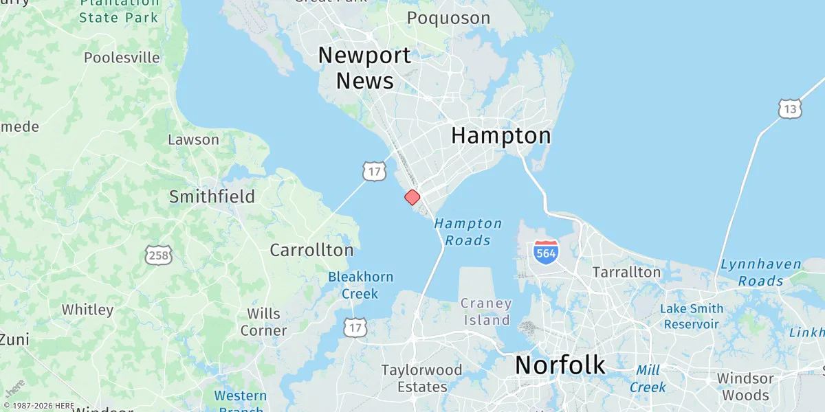 Map preview for Newport News