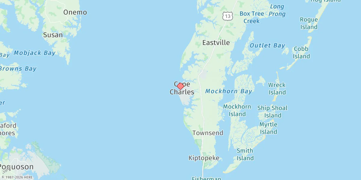 Map preview for Cape Charles Harbor