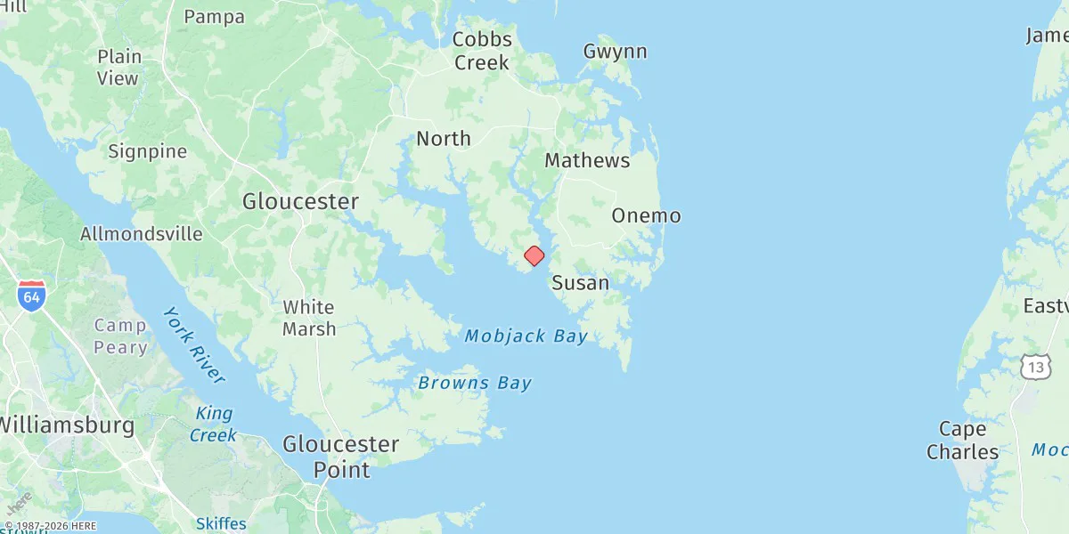 Map preview for Mobjack, East River