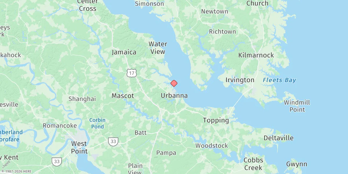 Map preview for Urbanna