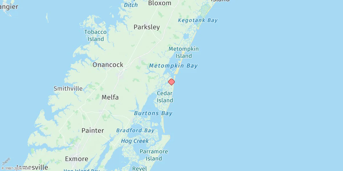 Map preview for Metompkin Inlet