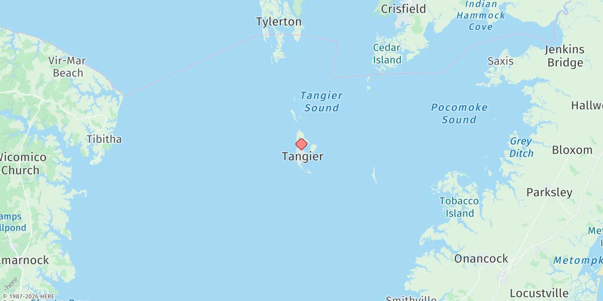 Map preview for Tangier Island