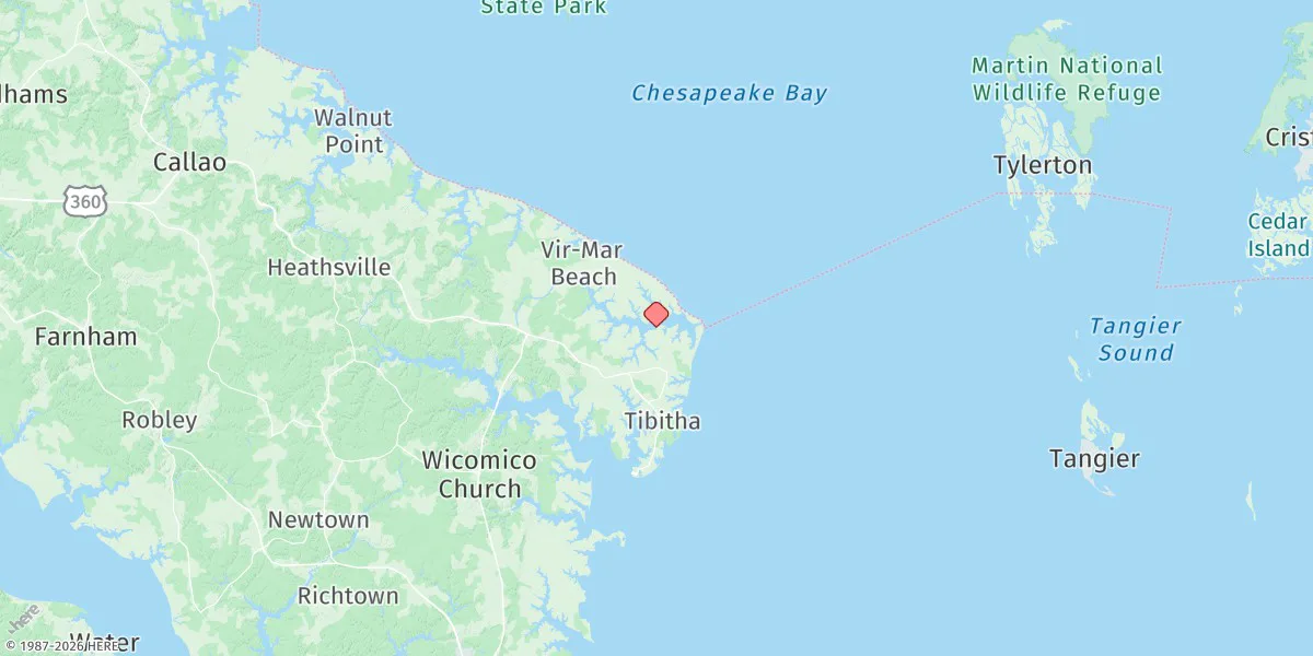 Map preview for Sunnybank, Little Wicomico River